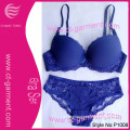 Sexy Fashion 2013 New Design Bra Set/ Blue Lace Suit Female Underwear (P1008)